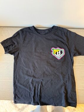 Baseball Lifestyle 101 Kids Black Short-Sleeve Banana Tee Youth M